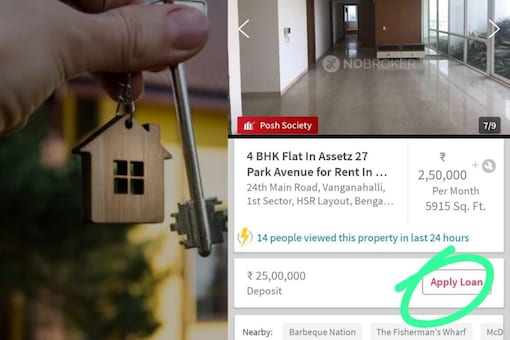 Bengaluru Flat Listed for Rs 25 Lakh Deposit is the 'Peak Moment' No One Asked For (Photo Credits: Twitter/@trulytazz)